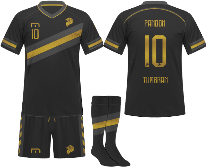 Image - Kit Football Red Black (666x560), Png Download