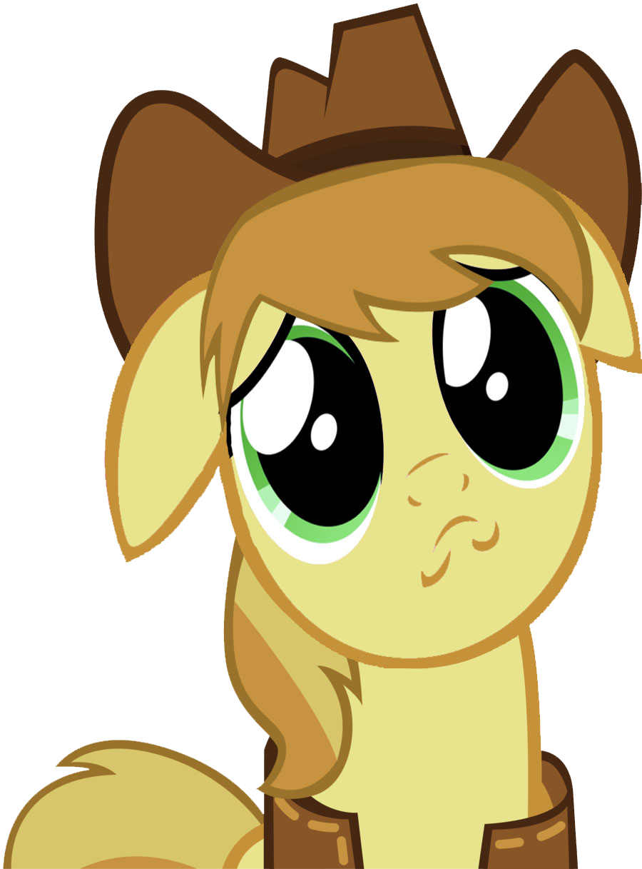Braeburn Puppy Face By Candys Killer-d4qamgp - Braeburn Mlp Sad (900x1217), Png Download