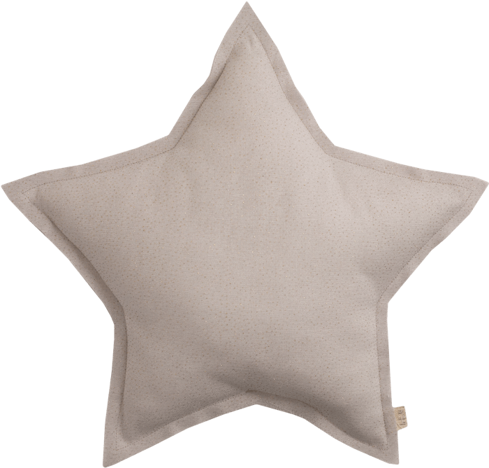 Sparkling Tulle,cotton Star Cushion - Numero 74 Stjernepute, Small - Powder W. Gold (800x800), Png Download