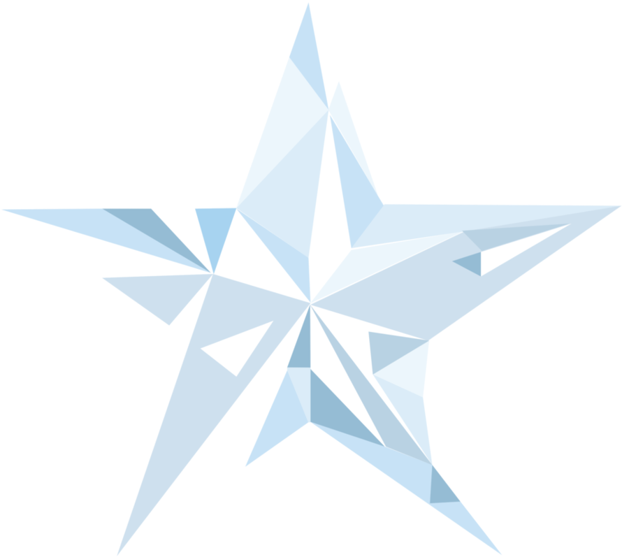 Crystal Star Vector 1 By Anisa Mazaki - Crystal Star Vector (951x839), Png Download