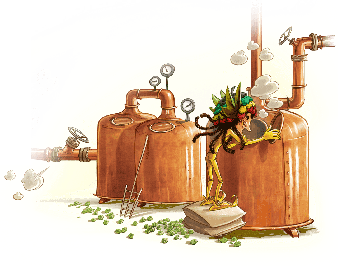 Flavored Beer - Illustration (1280x1009), Png Download