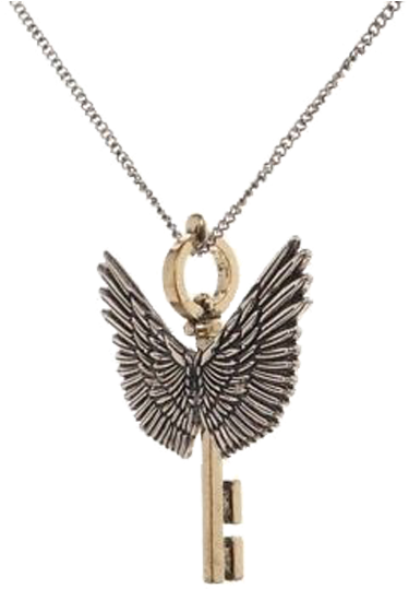 Harry Potter Flying Key Necklace (600x600), Png Download