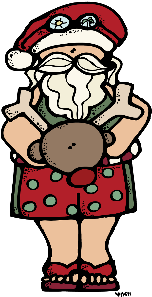 Reindeer Clipart Melonheadz - Melonheadz Santa (616x1200), Png Download