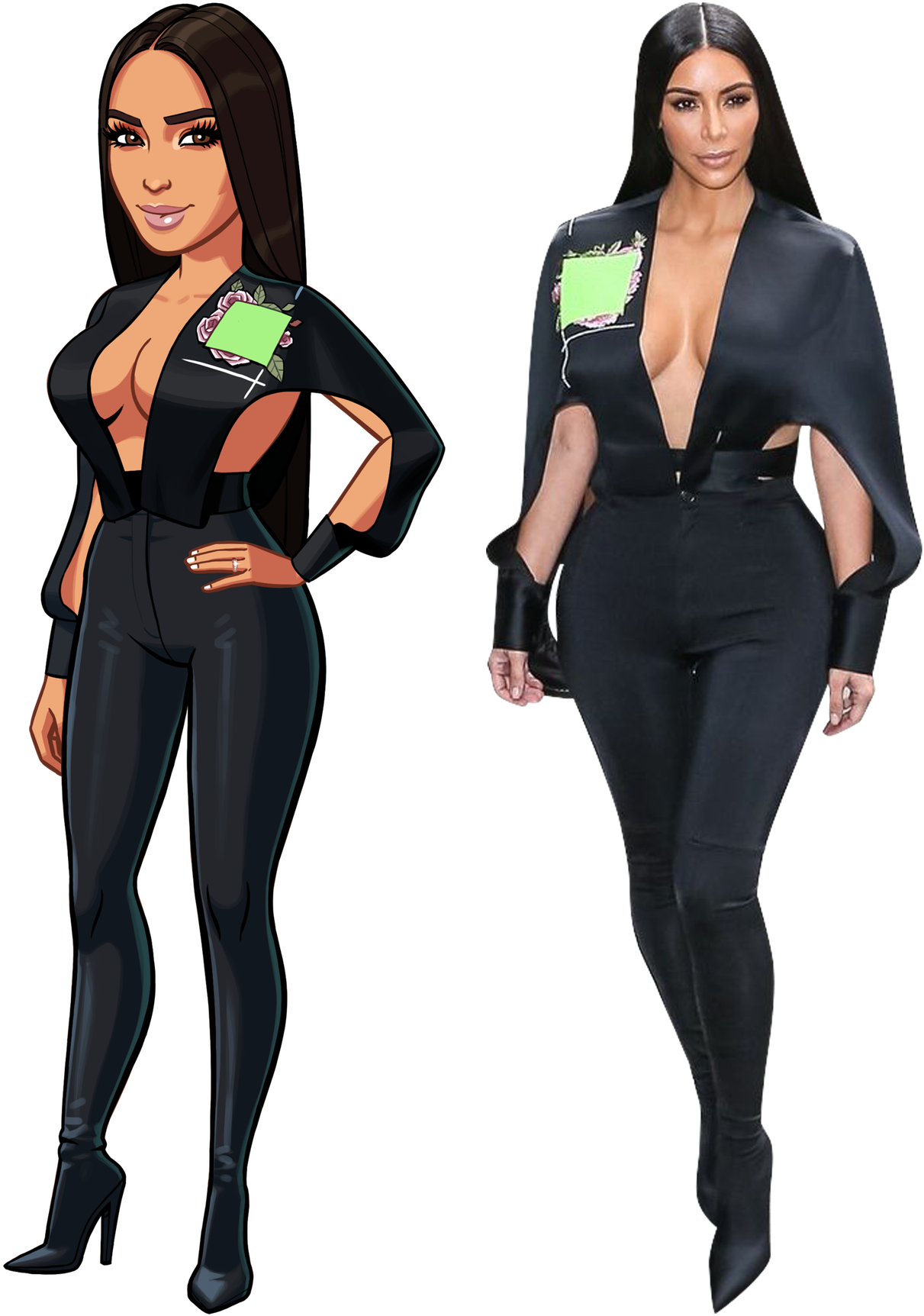 There Is A New Look In Kim Kardashian - Kim Kardashian Hollywood (1566x1920), Png Download