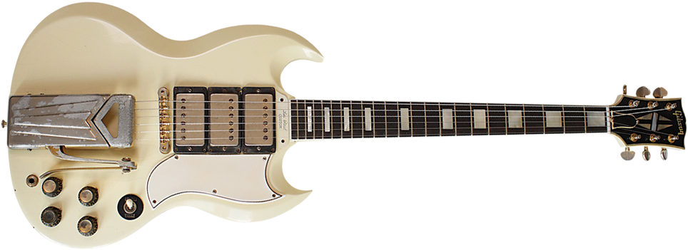 Much As The M - Gibson Sg White Gold (1024x401), Png Download
