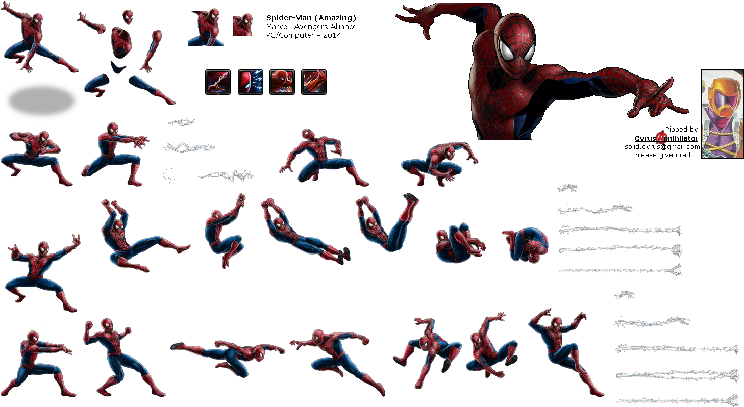 Click To View Full Size - Marvel Avengers Alliance Amazing Spiderman (1467x807), Png Download