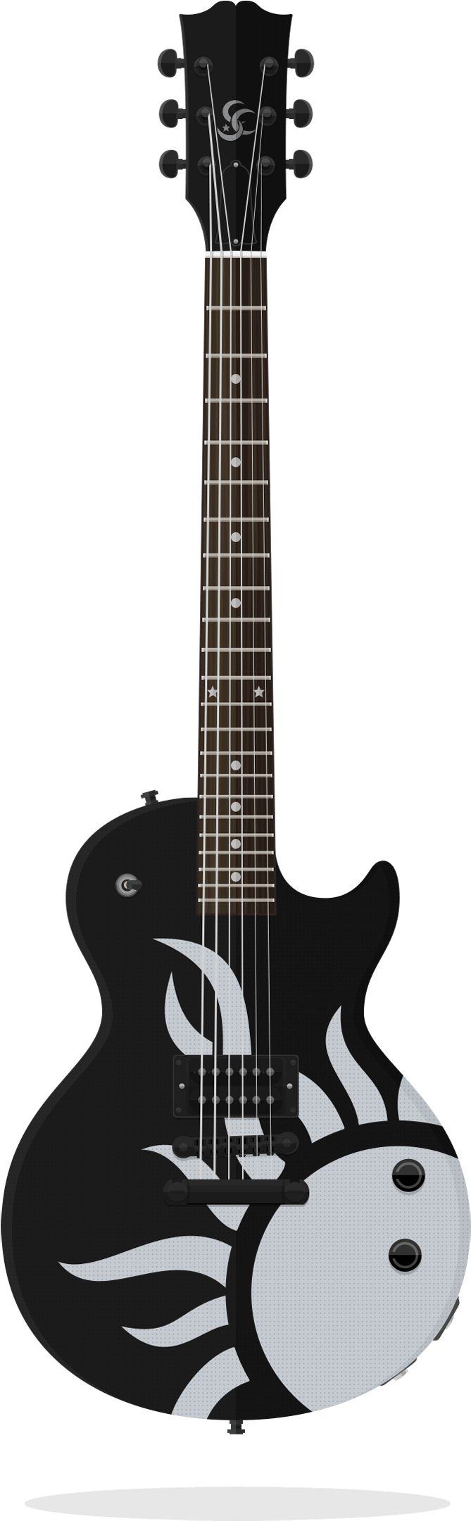 Gibson Les Paul Studio - Gibson Sully Erna Les Paul Electric Guitar Ebony (708x2200), Png Download