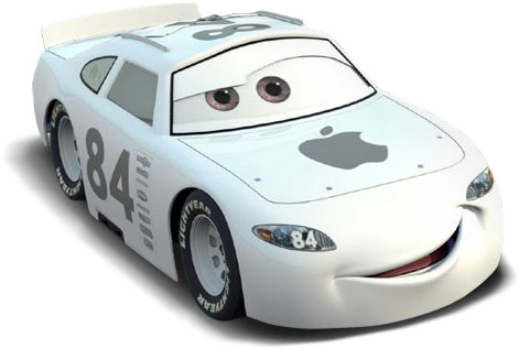 Cars - Apple Car Cars Movie (477x320), Png Download