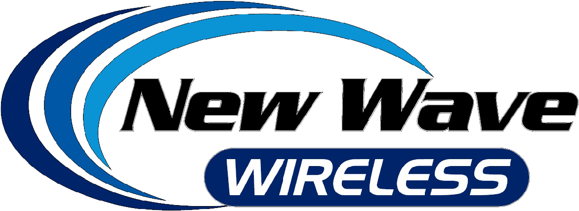 New Wave Wireless Logo (1214x463), Png Download
