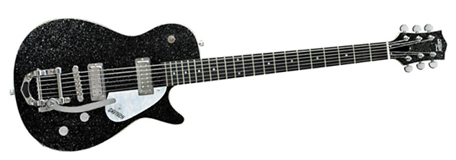 Gretsch Guitars G5265 Jet Baritone Electric Guitar - Gretsch G5265 Electromatic Jet Baritone, Black Sparkle (976x232), Png Download