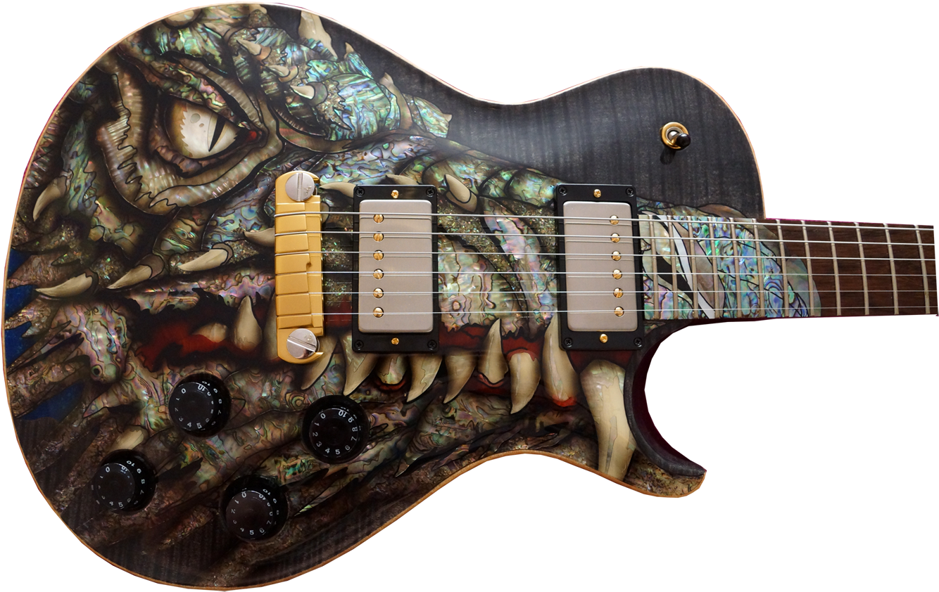 [ Img] - Prs Dragon (1400x888), Png Download