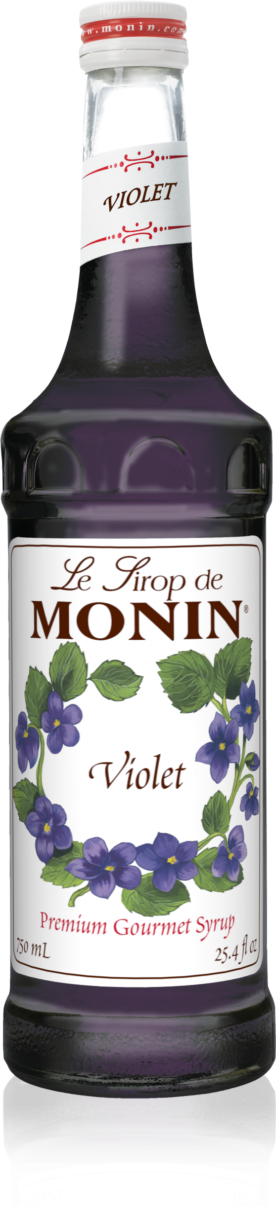 750 Ml Violet Syrup - Monin 750 Ml Premium Violet Flavoring Syrup (1189x2378), Png Download