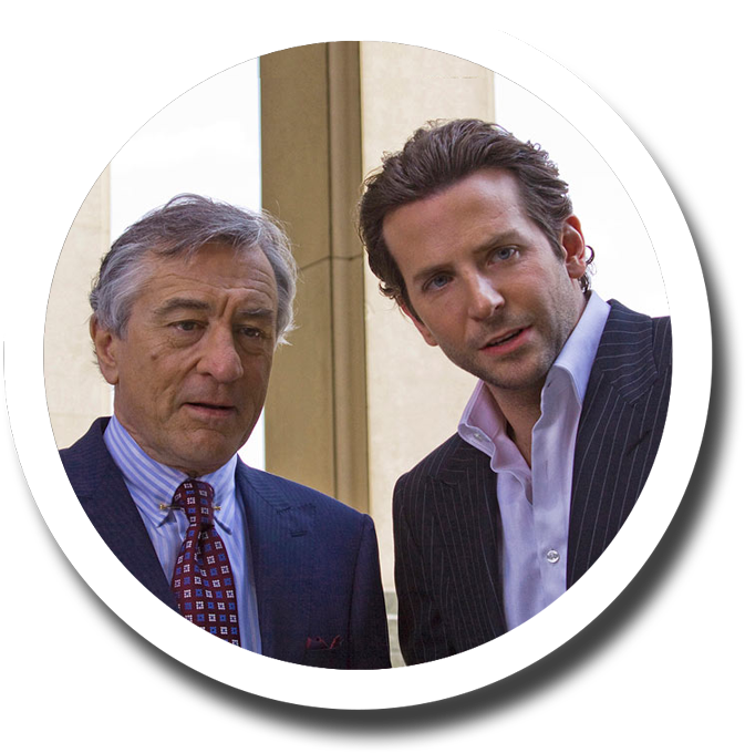 Х3 Продаж В Интернете - Bradley Cooper And Robert De Niro (1000x1000), Png Download