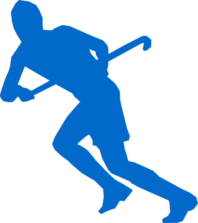 Hockey, Hockey Stick, Running, Attack, Run, Sports - Field Hockey Player Clipart (638x720), Png Download