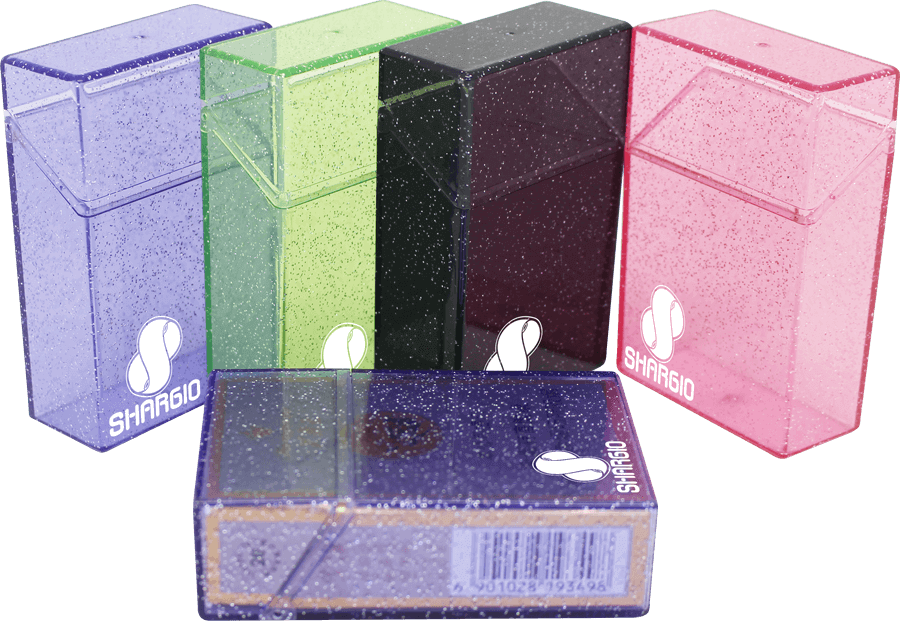 Shargio Sparkly Flip Top King Size Cigarette Case - Cigarette Case (900x621), Png Download