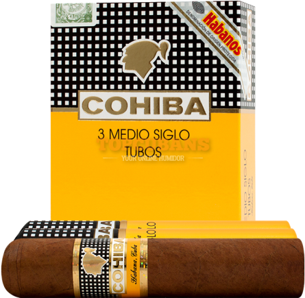 Cohiba Medio Siglo Tubos Box Of - Cohiba Medio Siglo Tubos (560x560), Png Download