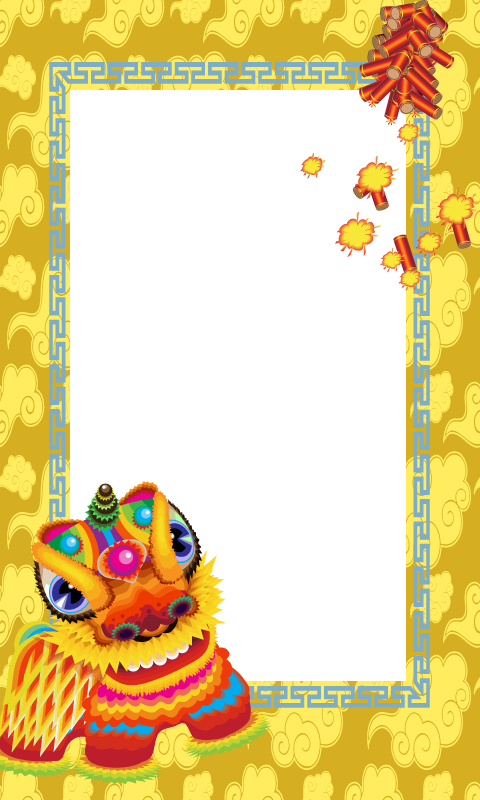 Chinese New Year Frame (480x800), Png Download