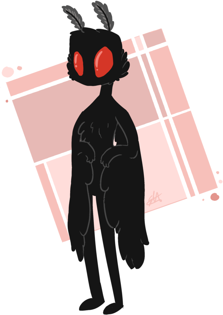 Mothman By Skycat Exe - Mothman (742x1075), Png Download