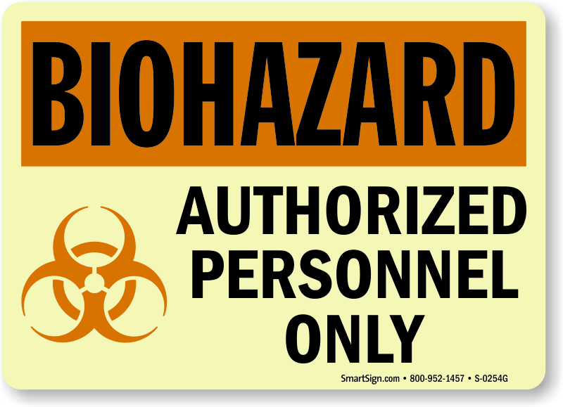 Zoom - Buy - Biohazard Authorized Personnel Only (800x579), Png Download