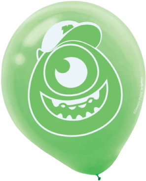Monsters University Printed Latex Balloons - Monsters University Party Balloons Pack Of 6 (600x600), Png Download