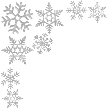 Snowflake Snowflakes - Black And White Snowflake Border (357x360), Png Download