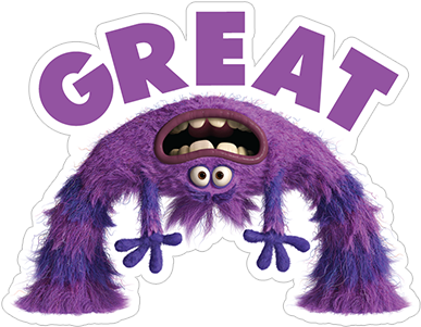 Viber Sticker «monsters University» - Monsters In Cut Out (490x317), Png Download