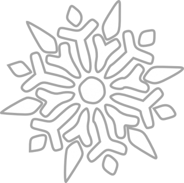 Snowflake Snowflakes - Snowflake Clipart Black Background (363x360), Png Download