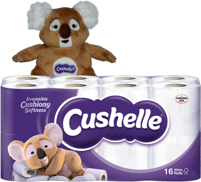 Cushelle Toilet Roll 16pck Free Koala Bear - Cushelle Toilet Paper Pack 32 (800x800), Png Download