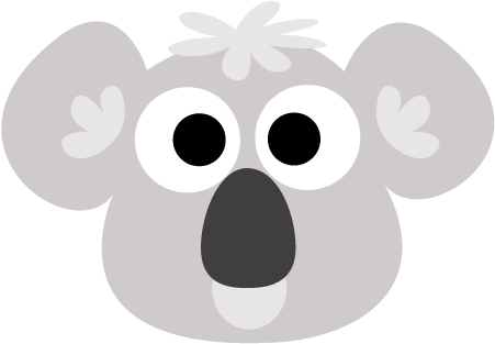 Printable Koala Mask - Koala (500x500), Png Download