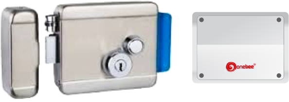 Automatic Door Lock - Electric Door Lock Png (1000x468), Png Download