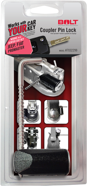 Coupler Pin Lock Jeep Center Cut - Bolt Lock 7025287 Coupler Pin Lock - Gm Center Cut (500x600), Png Download