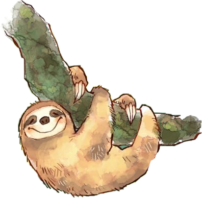 Sloth Wednesday (396x388), Png Download