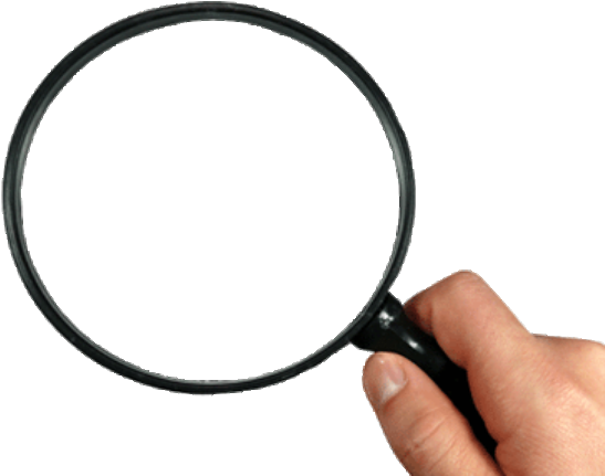 Regardless If It's A Civil Investigation Or Serious - Magnifying Glass (561x453), Png Download