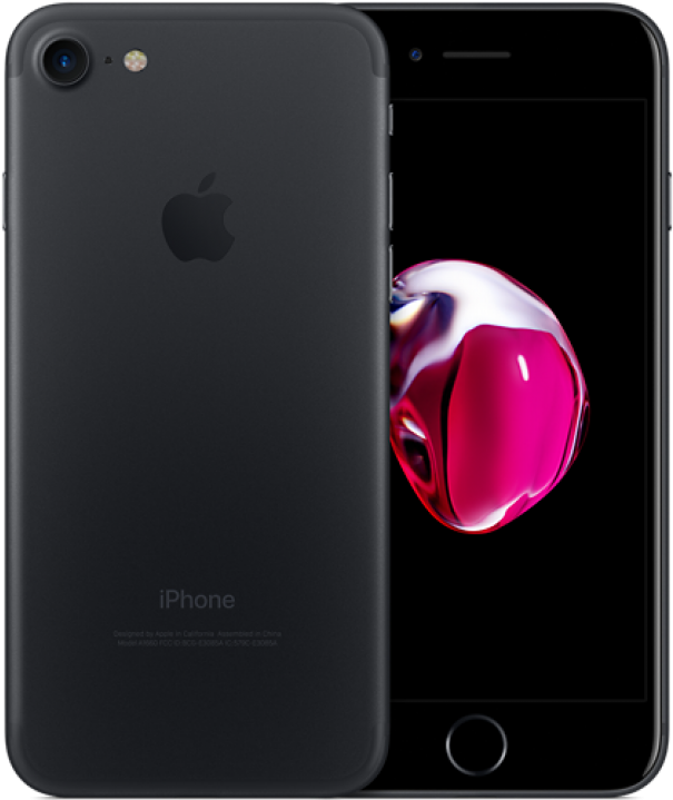 Iphone 7 128gb Matte Black (470x556), Png Download