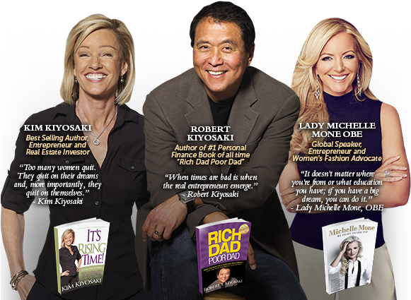 Speakers - Kim Kiyosaki Robert Kiyosaki (580x500), Png Download