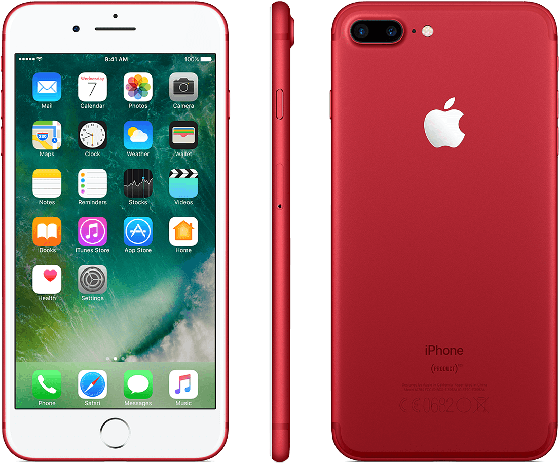 Iphone 7 Plus Red Full Size Png Download Seekpng