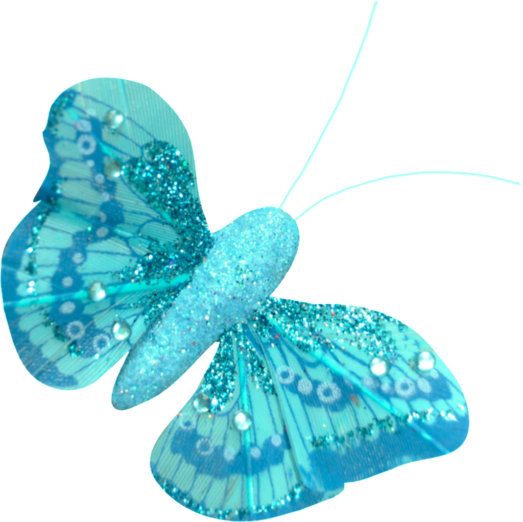 Hand Painted Blue Butterfly Png Transparent - Portable Network Graphics (1024x1022), Png Download