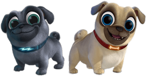 At The Movies - Cartoon Puppy Dog Pals (680x510), Png Download
