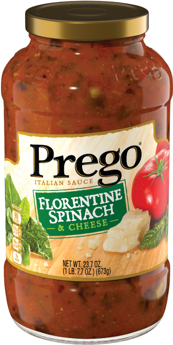 Florentine Spinach & Cheese Italian Sauce - Chunky Garden Spaghetti Sauce (700x700), Png Download