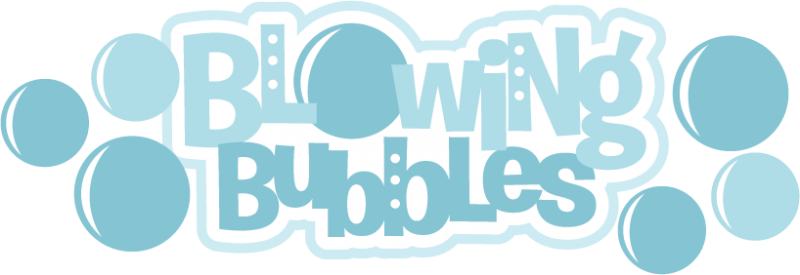 Blowing Bubbles Svg Files For Cutting Machines Bubbles - Scrapbook Paper Blowing Bubbles (800x275), Png Download
