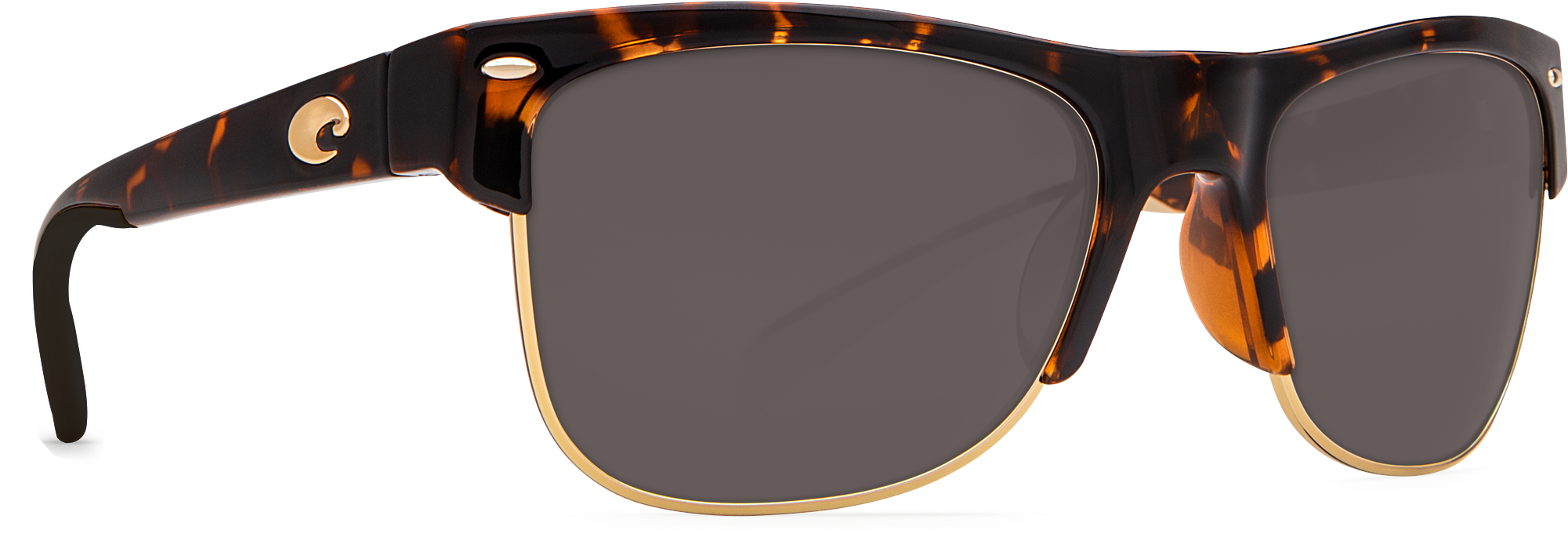 Costa Del Mar Pawleys Sunglasses In Retro Tortoise, - Costa Del Mar Pawleys Amber 580p Teak Frame (2000x1000), Png Download