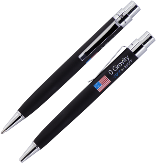 Fisher Space Pen Fisher Zero Gravity Pen Black (550x550), Png Download