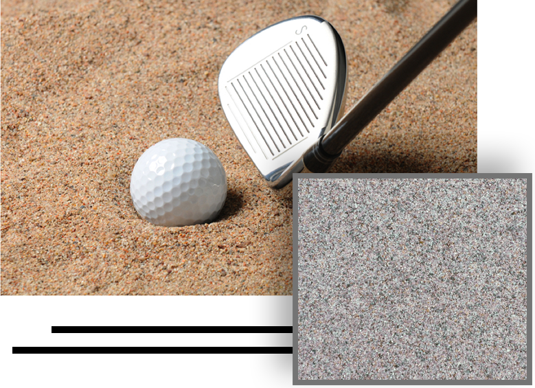 A Golf Ball Laying In A Golf Course Sand Bunker - Miniature Golf (779x565), Png Download
