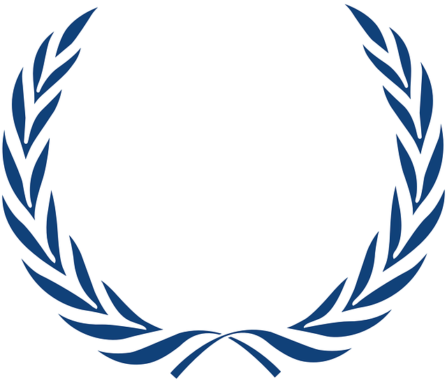 Laurel Wreath, Laurels, Leaves, Honor, Blue, History - Le Rôle De La Cour Pénale Internationale (640x547), Png Download