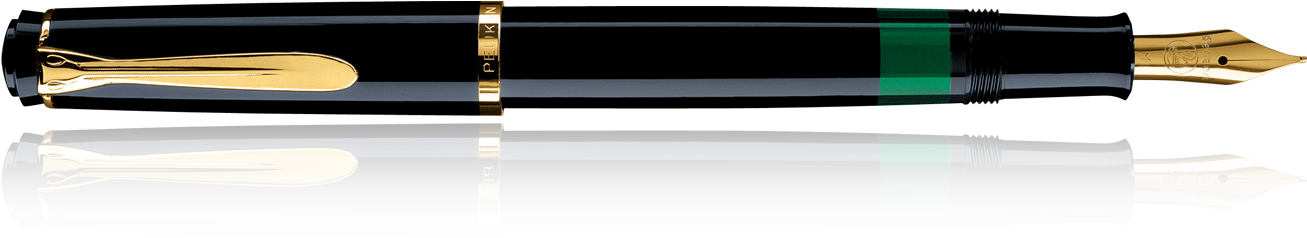 Classic M200 - Fountain Pen - M150 Pluma Fuente Pelikan (1780x560), Png Download
