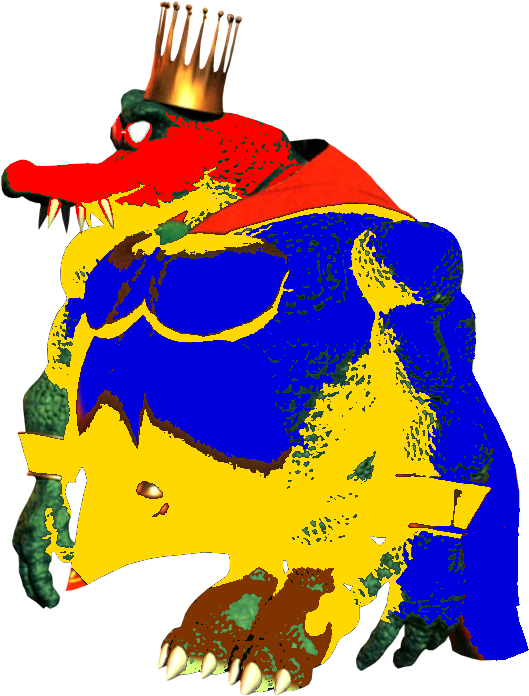 Spunky The Alligator - Donkey Kong Country Kremlin (529x705), Png Download