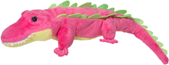 Douglas Toys - Pink Alligator (600x600), Png Download