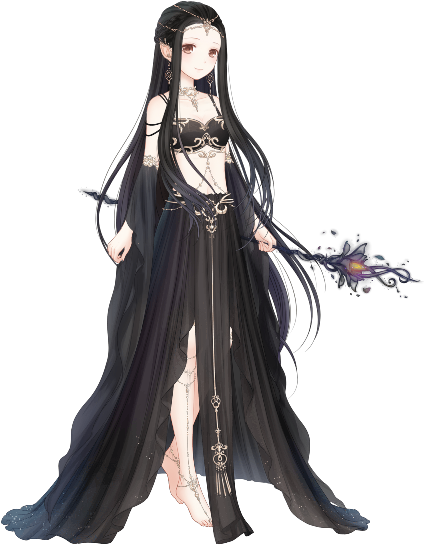 Light Fairy Black - 精靈 奇蹟 暖 暖 (878x1123), Png Download