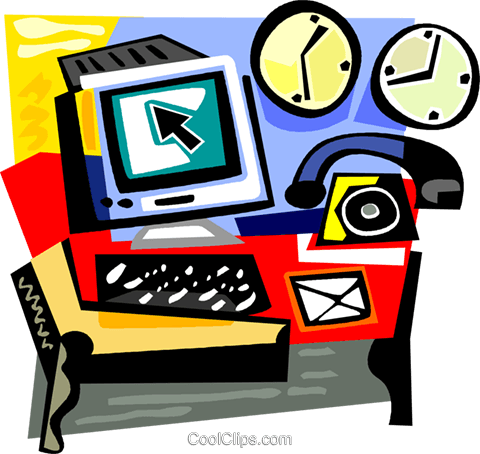 Computer Desktop Systems Royalty Free Vector Clip Art (480x454), Png Download