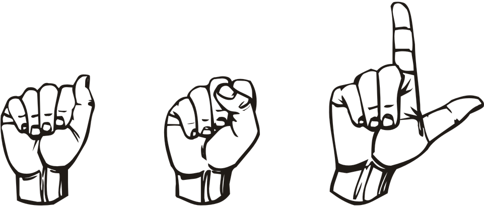 Sign Language Thank You Clipart - American Sign Language Club (960x480), Png Download